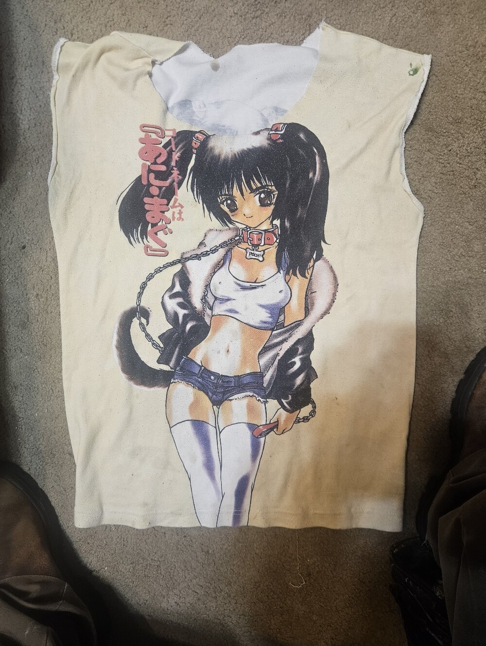 Womens Anieme Character Sleeveless Top